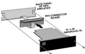BACK PANEL OF PIP2 AMPLIFIER PIP2 CONNECTOR BOARD PIP2 MODULE