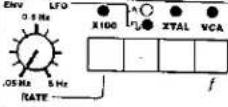 LEXICON M97 - FRONT PANEL SETTINGS CORRESPONDING TO FACTORY PRESET EFFECTS - 8