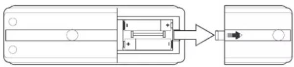 Emerson MS3105 - INSTALLING REMOTE CONTROL BATTERIES - 1