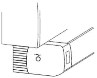 Pure technical line drawing of a mechanical component with no text or symbols