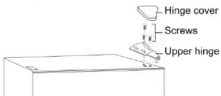 Hinge cover Screws Upper hinge
