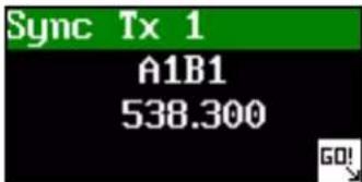 Sync Tx 1 A1B1 538.300