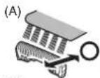 PANASONIC ES-LT2A - ▶ Cleaning with the short brush - 1