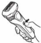 PANASONIC ES-LT2A - ▶ Locking the power switch - 1