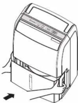PANASONIC F-YCT10V - Reinsert the water tank gently with both hands. - 1