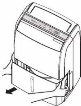 PANASONIC F-YCT10V - ① Slowly remove the water tank with both hands. - 1