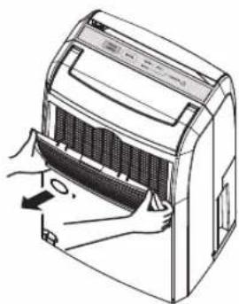PANASONIC F-YCT10V - Remove the air filter. - 1