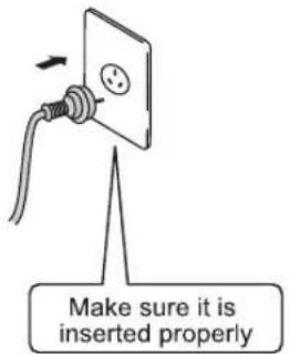 Make sure it is inserted properly