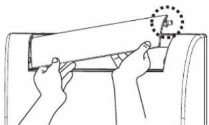 PANASONIC F-YCT10V - Insert the right side into the unit. - 1