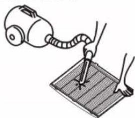 PANASONIC F-YCT10V - Remove dust and dirt using a vacuum cleaner etc. Do not operate the unit with a wet air filter inserted. - 1