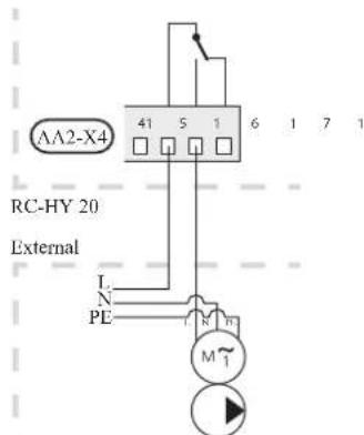 AA2-X4 RC-HY 20 External L N PE M1