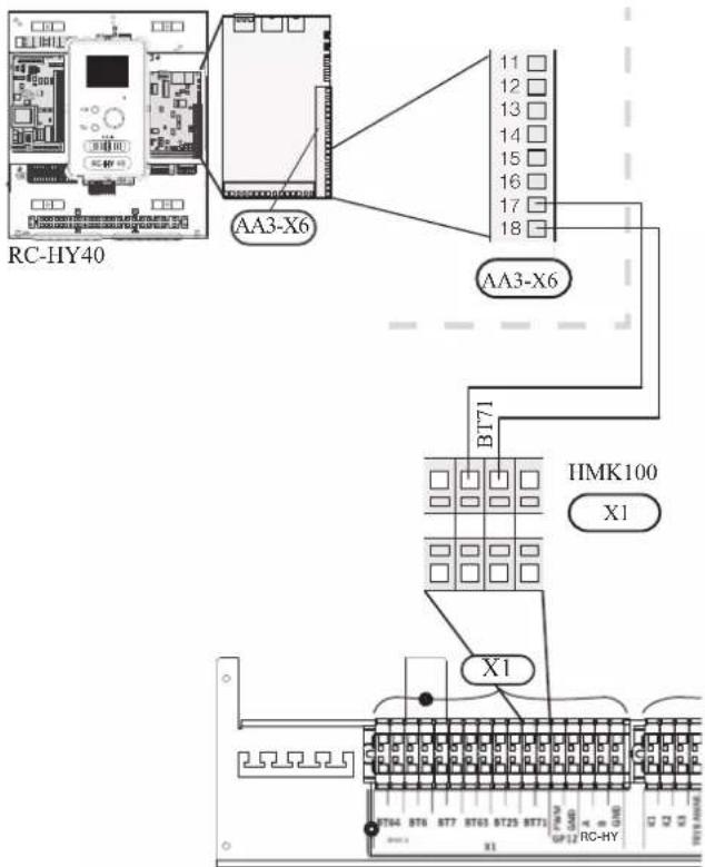 RC-HY40 AA3-X6 11 12 13 14 15 16 17 18 AA3-X6 BI71 IHK100 X1 X1