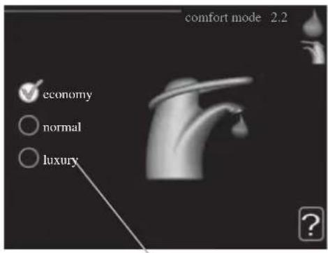 comfort mode 2.2 economy normal luxury