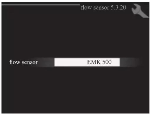 flow sensor 5.3.20 flow sensor EMK 500