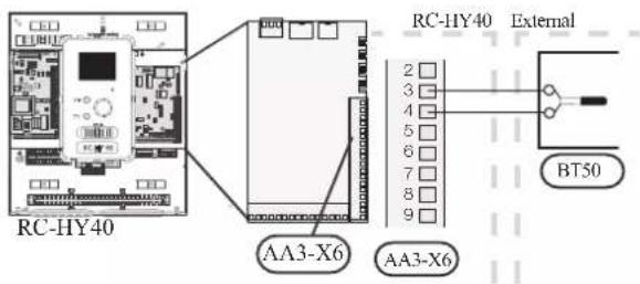 RC-HY40 AA3-X6 AA3-X6 RC-HY40 External 2 3 4 5 6 7 8 9 BT50