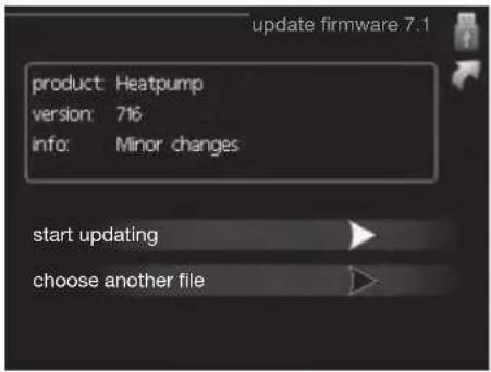 update firmware 7.1 product: Heatpump version: 716 info: Minor changes start updating choose another file