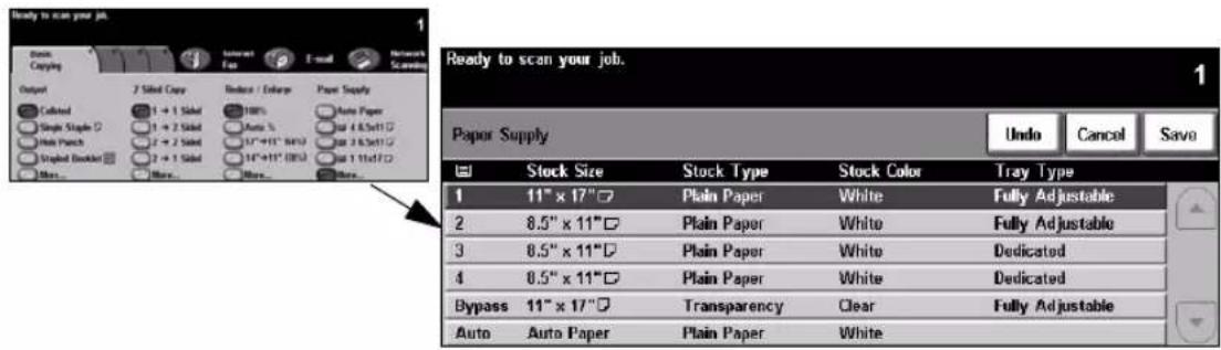 Ready to scan your job. 1 Down Carrying Interact Fan E-mail Network Scaner Output 2 Sided Copy Reduce / Reduce Paper Supply Cultured Single Single C Auto Pouch Single Pouch (C) Auto 5% Auto 4.8x11" Auto 3.6x11" Auto 2.8x11" Auto 1.9x10" Auto 1.1x10" Auto 1.0x10" Auto 0.9x10" Auto 0.8x10" Auto 0.7x10" Auto 0.6x10" Auto 0.5x10" Auto 0.4x10" Auto 0.3x10" Auto 0.2x10" Auto 0.1x10" Auto 0.0x10" Ready to scan your job. 1 Paper Supply Undo Cancel Save Stock Size Stock Type Stock Color Tray Type 1 11" x 17" Plain Paper White Fully Adjustable 2 8.5" x 11" Plain Paper White Fully Adjustable 3 8.5" x 11" Plain Paper White Dedicated 4 8.5" x 11" Plain Paper White Dedicated Bypass 11" x 17" Transparency Clear Fully Adjustable Auto Auto Paper Plain Paper White