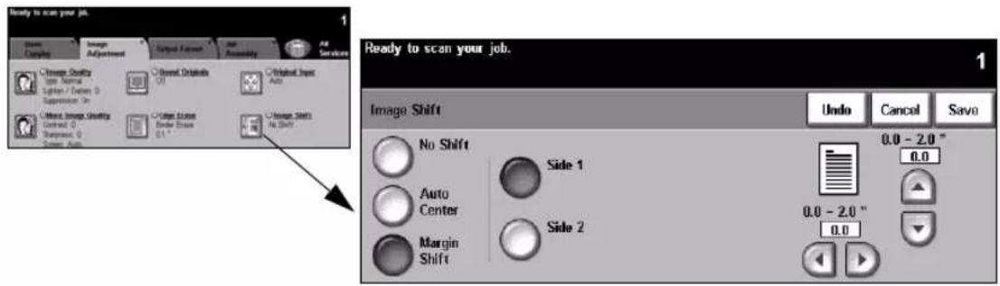 Ready to scan your job. Image Shift Undo Cancel Save No Shift Side 1 0.0 - 2.0 ° Auto Center Side 2 0.0 Margin Shift 0.0 - 2.0 ° Source Image Quality Inner Normal Lighter / Diver 0 Suppression On More Image Quality Uniform 0 Shipment 0 Shower Auto Output Function Auto Virtual Input Auto Image Shift No Shift Ready to scan your job. 1