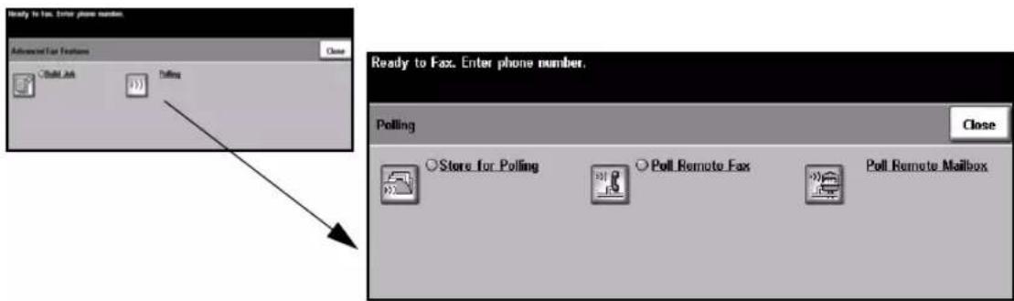 Ready to Fax. Enter phone number. Advanced Fax Features Close Citation Job Polling Ready to Fax. Enter phone number. Polling Store for Polling Poll Remote Fax Poll Remote Mailbox