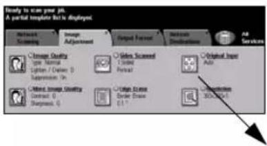 Ready to scan your job. A partial template But is displayed Network Screening Image Adjustment Output Format Network Dislocations All Services Change Quality Type Normal Lighter / Divider 1 Suppression 10 Cinder Image Strategy Contrast 0 Segment 0 Cinder Screen Border Strain 0.1 Optical Input Add Circulation 300x10^1