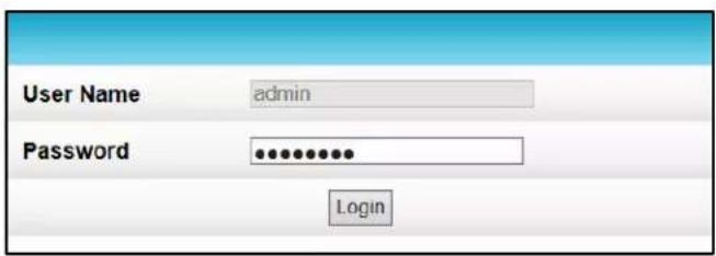 User Name admin Password ************ Login