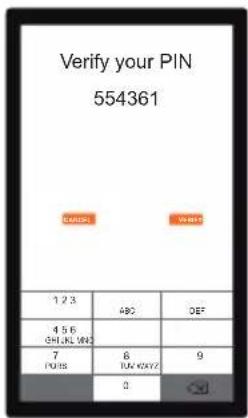 Verify your PIN 554361 EASTON WIREC 1 2 3 ABC DEF 4 5 6 GHI,UK, UK 7 PDS 8 TUK KOKYZ 9 0