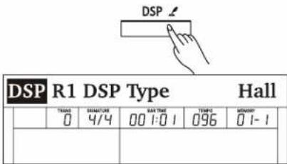 DSP R1 DSP Type Hall TXI0 SSNATUR 4/4 00 1:0 1 096 01-1 SAR TIME TEMPO MEMORY 0 1:0 1 096 01-1