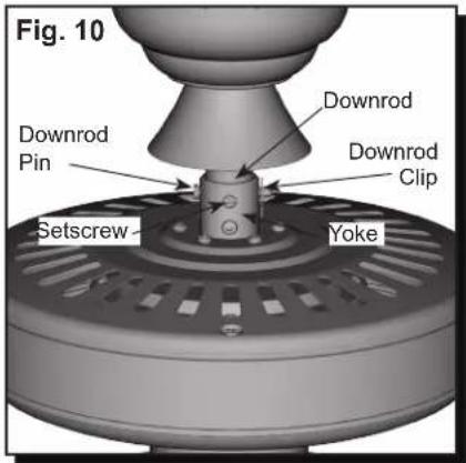 Fig. 10 Downrod Pin Setscrew Yoke Downrod Clip