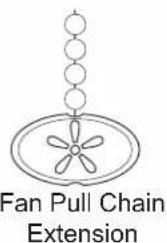 Fan Pull Chain Extension