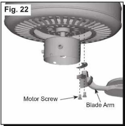 Fig. 22 Motor Screw Blade Arm