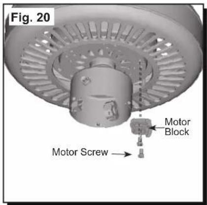 Fig. 20 Motor Block Motor Screw