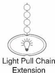 Light Pull Chain Extension