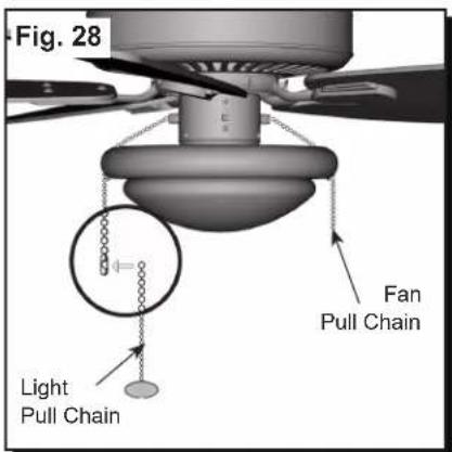 Fig. 28 Light Pull Chain Fan Pull Chain