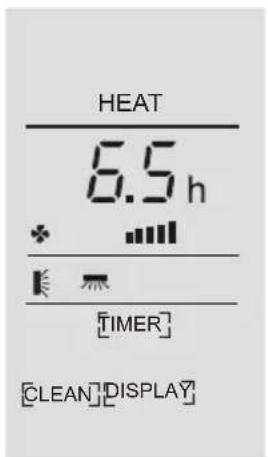 HEAT 6.5 h [TIMER] [CLEAN]DISPLAY