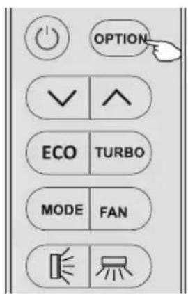 OPTION ✓ ↑ ECO TURBO MODE FAN