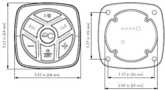 2.51 in [64 mm] 2.51 in [64 mm] 1.77 in [45 mm] 1.77 in [45 mm] 2.01 in [51 mm]