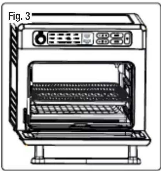 Stirling AFD23L - Positioning the oven rack - 1
