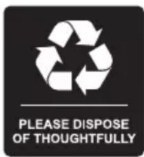 PLEASE DISPOSE OF THOUGHTFULLY