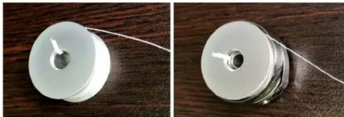 BABY LOCK Gallant XL Longarm - To insert the bobbin into the bobbin case - 1