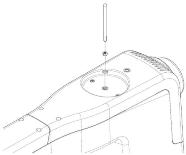 BABY LOCK Gallant XL Longarm - To install the spool pin on the machine - 1