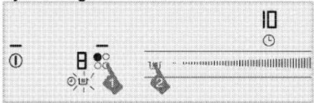 GRUNDIG GIEI 624410 HF - Activating the keep warm function by setting the timer - 1