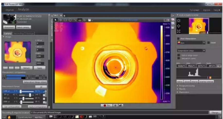 FLIR Power/SDI MX Organize Analyze FLIR SC8400/SC6500 120-200-200-200 Connected Selected sensors Camera Image Laser Apti Measurement configurations 50°C/Max 50 120°C/Max 120 Temperature Range (min) 1.25 μs 5 °C 97 μs 60 °C 462 μs 5 °C 1000 μs 5 °C Control Parameters Refrigeration Heatmap Temperature Lining Load of single sensor Setram system Min: Inter: Control: Temp: 100.00°C MAX: MAX: MAX: MAX: MAX: MAX: MAX: MAX: MAX: MAX: MAX: MAX: MAX: MAX: MAX: MAX: MAX: MAX: MAX: MAX: MAX: MAX: MAX: MAX: MAX: MAX: MAX: MAX: MAX: MAX: MAX: MAX: MAX: MAX: MAX: MAX: MAX: MAX: MAX: MAX: MAX: MAX: MAX: MAX: MAX: MAX: MAX: MAX: MAX: MAX: MAX: Max: 1.05 1.05 1.04 1.03 1.02 1.01 1.00 0.99 0.98 0.97 0.96 0.95 0.94 0.93 0.92 0.91 0.90 0.89 0.88 0.87 0.86 0.85 0.84 0.83 0.82 0.81 0.80 0.79 0.78 0.77 0.76 0.75 0.74 0.73 0.72 0.71 0.70 0.69 0.68 0.67 0.66 0.65 0.64 0.63 0.62 0.61 0.60 0.59 0.58 0.57 0.56 0.55 0.54 0.53 0.52 0.51 0.50 0.49 0.48 0.47 0.46 0.45 0.44 0.43 0.42 0.41 0.40 0.39 0.38 0.37 0.36 0.35 0.34 0.33 0.32 0.31 0.30 0.29 0.28 0.27 0.26 0.25 0.24 0.23 0.22 0.21 0.20 0.19 0.18 0.17 0.16 0.15 0.14 0.13 0.12 0.11 0.10 Fluxing Operation Features Infrared Optics: • Image processing: • Focus: • Parameters: Recording & respect to location C:\Documents\My Infrared Images