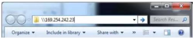 \169.254.242.23 Organize Include in library Share with Search Res...