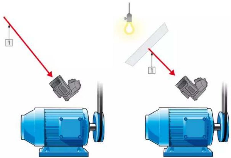 Diagram illustrating mechanical assembly with labeled components and directional arrows, showing motor and fan assembly.