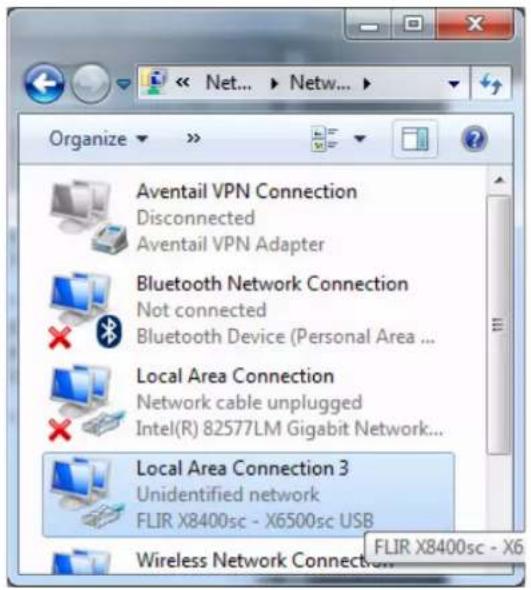 Organize Aventail VPN Connection Disconnected Aventail VPN Adapter Bluetooth Network Connection Not connected Bluetooth Device (Personal Area ... Local Area Connection Network cable unplugged Intel(R) 82577LM Gigabit Network... Local Area Connection 3 Unidentified network FLIR X8400sc - X6500sc USB Wireless Network Connection...