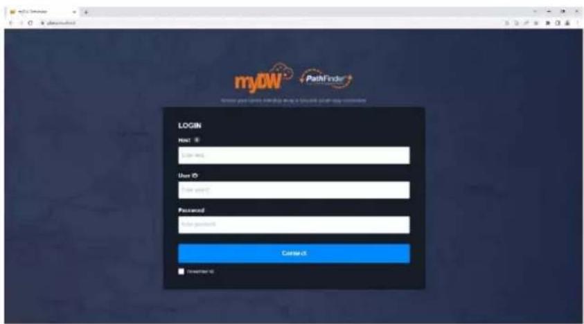 myOW PathFinder Login Host: 0 User ID: New user ID: Password: New password: Connect: