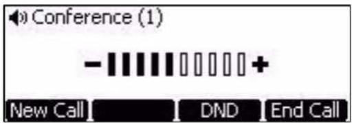 Conference (1) -||||||||+| New Call DND End Call