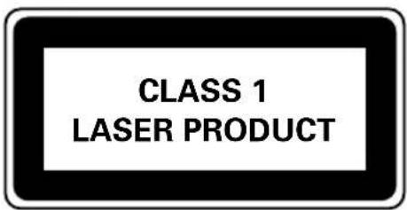 CLASS 1 LASER PRODUCT