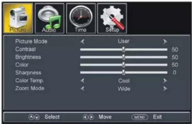 Lorex MTR434KB - Navigating the Main Menu - 1