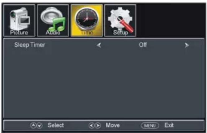 Lorex MTR434KB - Time Menu - 1